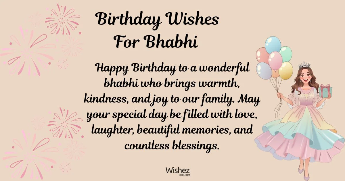 Birthday Wishes For Bhabhi