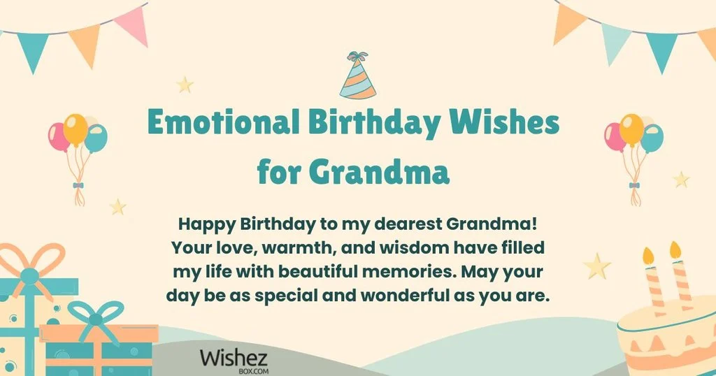 Emotional Birthday Wishes For Grandma