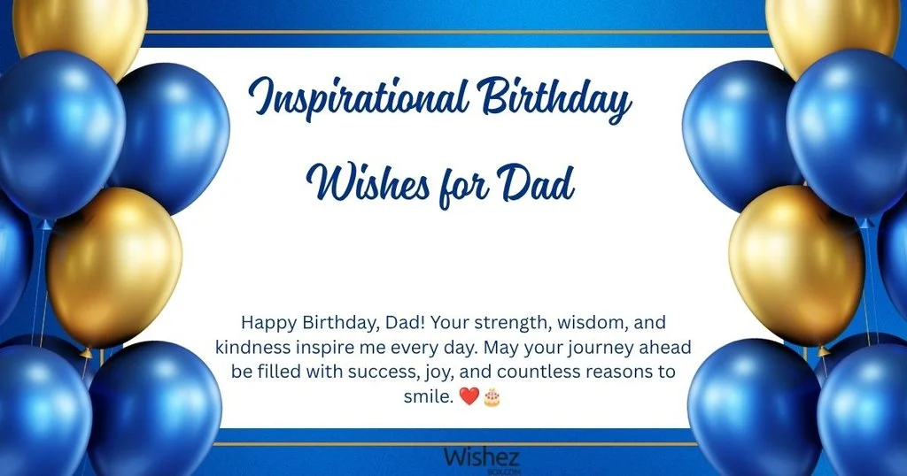 Inspirational Birthday Wishes For Dad