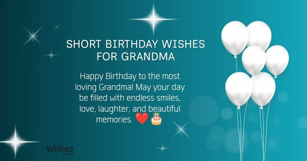 Short Birthday Wishes For Grandma