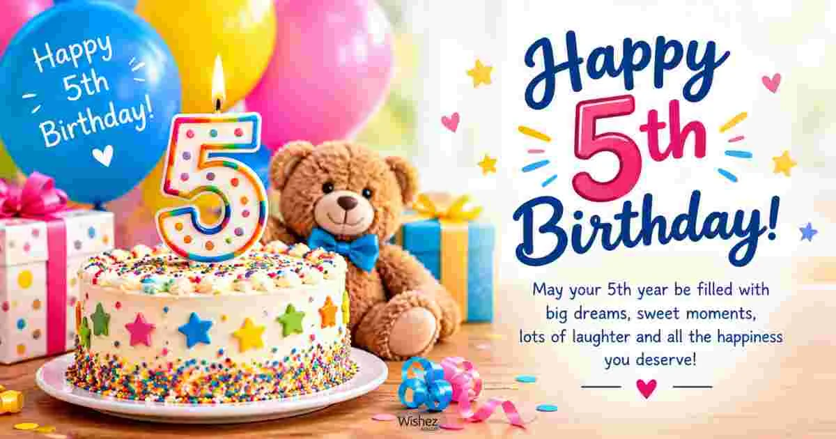 590+ Best 5th Birthday Wishes for a Special Little One