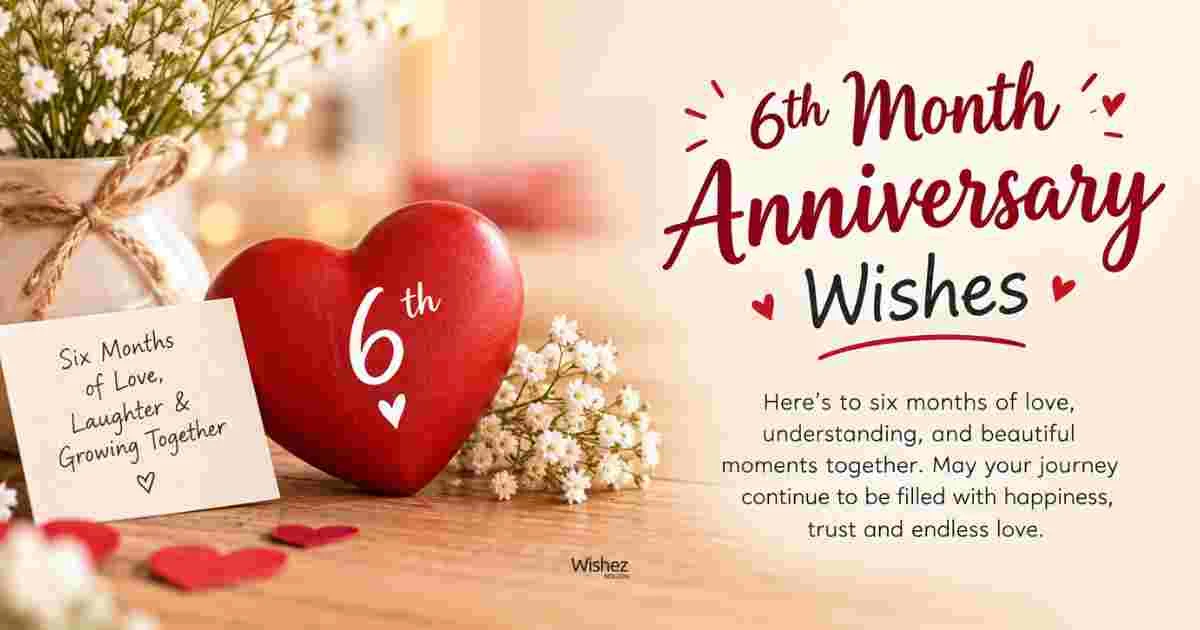 6th Month Anniversary Wishes