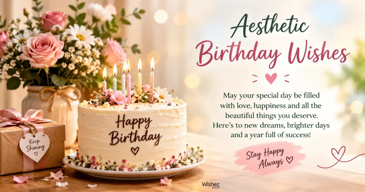 295+ Aesthetic Birthday Wishes (Top, Cute, best)