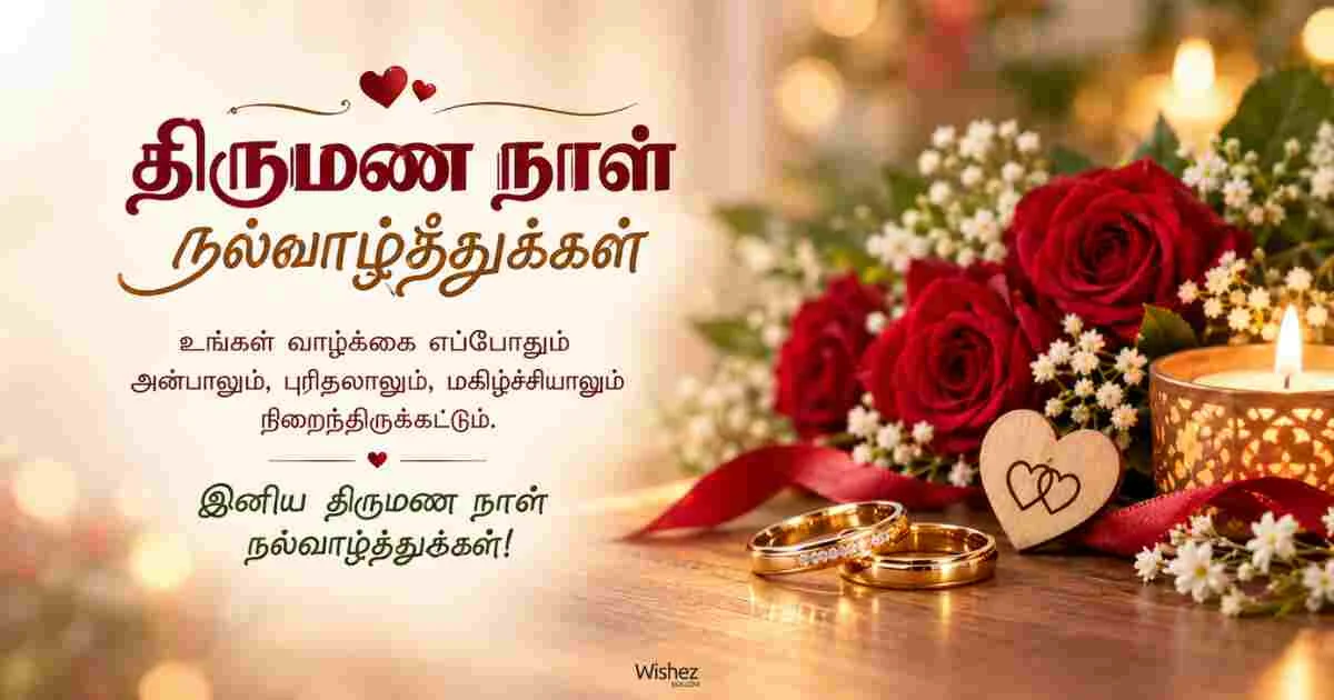 710+ Wedding Anniversary Wishes in Tamil: Heart-Touching Messages